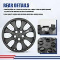 thumbnail image 3 of 16" Hubcaps for 2020-2025 Toyota Corolla,Wheel Rim Cover for 2023-2025 Toyota Corolla Hybrid,Compatible With Steel Wheels,Snap on Hub Caps Replacement,ABS+PC,4 Pack,Black Lacquer, 3 of 7