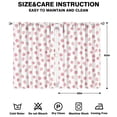 thumbnail image 2 of Strawberry Lover Kitchen Curtains 2 Panels 42x63 Inch Cute Cartoon Watercolor Painted Fruit Red Pink, 2 of 2