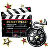 30" HOLLYWOOD CLAPBOARD BALLOON • Large Shape Foil Mylar Balloon • Party Supplies Decorations Foil Mylar Balloon