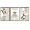 thumbnail image 6 of Drsoum Plant Wall Art 16x24in3pcs Natural Framed Green Botanical Abstract Decor for Office Bathroom, 6 of 6