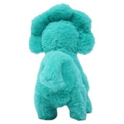 Kid Connection Miniature Electronic Walking Pet Teal Triceratops, 6in Height, Toddler Plush Toys