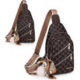 thumbnail image 3 of Sling Backpack Sling Bag for Women, Chest Bag Daypack Crossbody Sling Backpack (A-Black), 3 of 4
