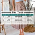 thumbnail image 3 of Delliss Summer Women's Fashion Ruffle Skirts Elastic Waist Basic Baggy Skirt Gray M, 3 of 4