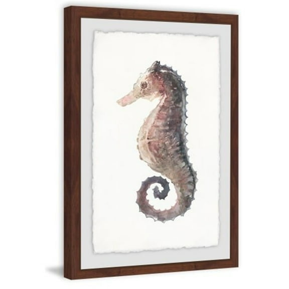 Stiff Seahorse Framed Painting Print
