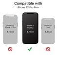 thumbnail image 2 of JETech Glitter Case for iPhone 12 Pro Max, 6.7-Inch, Bling Sparkle Shockproof Phone Bumper Cover, Cute Sparkly for Women and Girls (Clear), 2 of 7