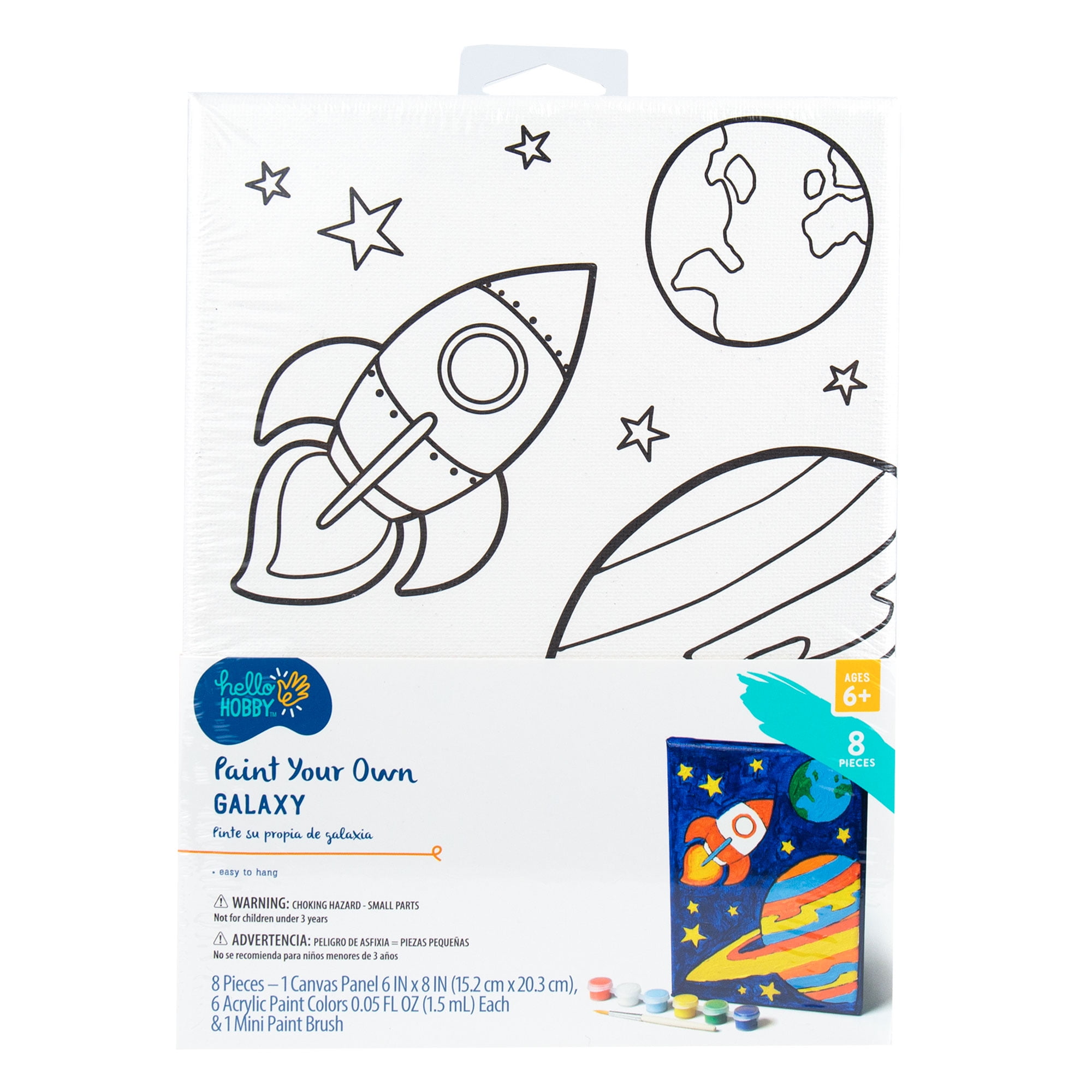 (2 pack) Hello Hobby Paint Your Own Galaxy Canvas