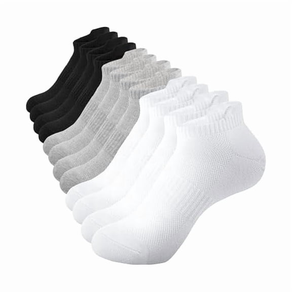 Eryueer Womens Ankle Socks Running Athletic Sports Low Cut Socks No Show Socks for Women Tab Socks 6 Pairs