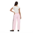 thumbnail image 4 of Forever 21 Women’s Barrel Leg Joggers with Side Stripe Detail, Relaxed Drawstring Sweatpants for Casual Everyday Styling, XS-XL, 4 of 6