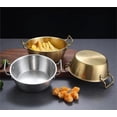 thumbnail image 4 of Stainless Steel Salad Bowl, Two Ears Food Grade Bowl for Salads, Soup, Rice, Cereal, Breakfast, Dinner, Serving and Oatmeal at Home and Outdoors, 4 of 5
