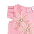 thumbnail image 4 of GYRATEDREAM Infant Baby Girls Summer Outfits Crewneck Sleeveless Floral Decoration Tank Top and Elastic Waist Shorts Set Toddler Cute Fashion Clothes for 6M-3T Pink, 4 of 7