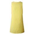 thumbnail image 1 of Innerwin Tank Dress Crew Neck Ladies Sundress Summer Button Loose Dresses Yellow S, 1 of 5