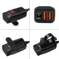 thumbnail image 3 of Motorcycle USB C , Dual Fast Charging, SAE Interface Quick Installation, 30W PD 18W QC 3.0 Ports, with Voltmeter ON Off Switch for Phone Tablet, 3 of 7