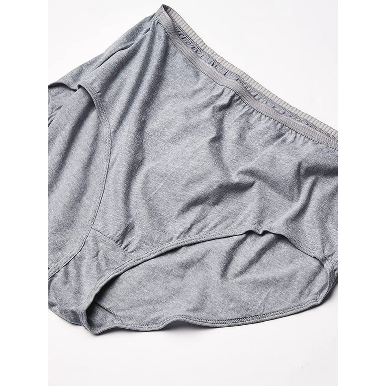 Hanes Just My Size Women's Cotton High Brief Underwear, 6-Pack