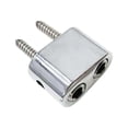 thumbnail image 1 of MERIGLARE Headless Electric Guitar Bridge & Tailpiece Set Single Saddle Metal Spare Parts Guitar Parts Guitars Modification Accessories silver Winding lock, 1 of 9