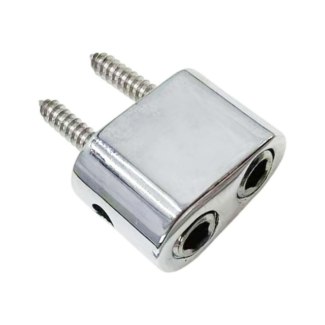 Xuanheng Headless Electric Guitar Bridge & Tailpiece Set Single Saddle Metal Spare Parts Guitar Parts Guitars Modification Accessories silver Winding lock