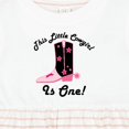 thumbnail image 4 of Inktastic 1st Birthday Cowgirl is One Girls Baby Dress, 4 of 5