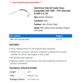 thumbnail image 2 of Inlet Driver Side Oil Cooler Hose - Compatible with 1988 - 1991 Chevy K1500 5.7L V8 1989 1990, 2 of 2