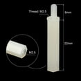 thumbnail image 2 of Uxcell M2.5x22+6mm Nylon Hex Spacer Standoffs PCB Standoff Screws Nuts, 1Set/50Pcs, 2 of 5
