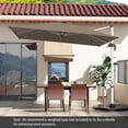 thumbnail image 3 of Costway Parasol Déporté de Patio 10 Pi, Parasol Suspendu d'Extérieur en Aluminium avec Rotation à 360°, Brun, 3 of 10