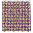 thumbnail image 3 of Ambesonne Geometrical Shower Curtain, Colorful Sphere Motifs, 69"Wx84"L, Pale Fuchsia Lime Green Quartz, 3 of 3