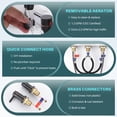 thumbnail image 4 of Wowow 8 in. Widespread Double Handle Bathroom Basin Faucet with Drain Kit in Oil Rubbed Bronze, 4 of 8