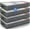 Gray, variant on 4 Pack 90L Under Bed Storage Containers, Closet Organizers and Storage Bins, Foldable Underbed Storage Bags for Wrapping Paper, Blanket, Clothing, Comforter, Sweaters, Pillows, Linen Sheets