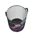 thumbnail image 3 of Rick And Morty Laundry Basket Circular Laundry Hamper Dirty Clothes Storage Bucket Toy Organizer With Handles For Bedroom Bathroom College Dorm Medium, 3 of 8