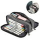 thumbnail image 1 of Estuche grande para lápices, estuche duradero para bolígrafos con gran capacidad, bolsa de papelería portátil minimalista con asa para escuela secundaria, colegio y oficina, 1 of 5