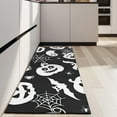 thumbnail image 4 of Halloween White Ghosts Pumpkins and Spider Webs Kitchen Rug Mat,Kitchen Runner Rugs Non Skid Washable,Decorative Kitchen Floor Mats for Kitchen,Sink,Laundry,17"X47", 4 of 5