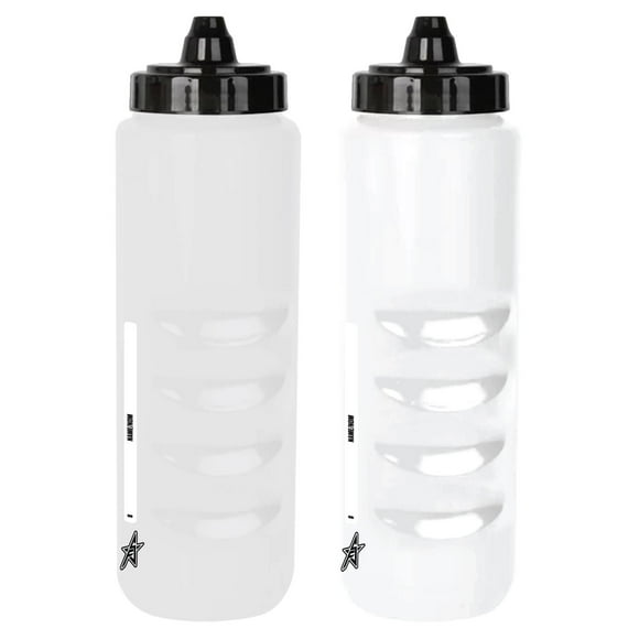 Future Stars 1000 mL Water Bottle with Squirt Valve, White or Clear