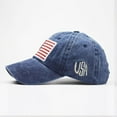 thumbnail image 6 of IROINNID Vintage USA 4th of July Independence Day Unisex Adjustable Trucker Hat Mesh Baseball Sun Cap, 6 of 9