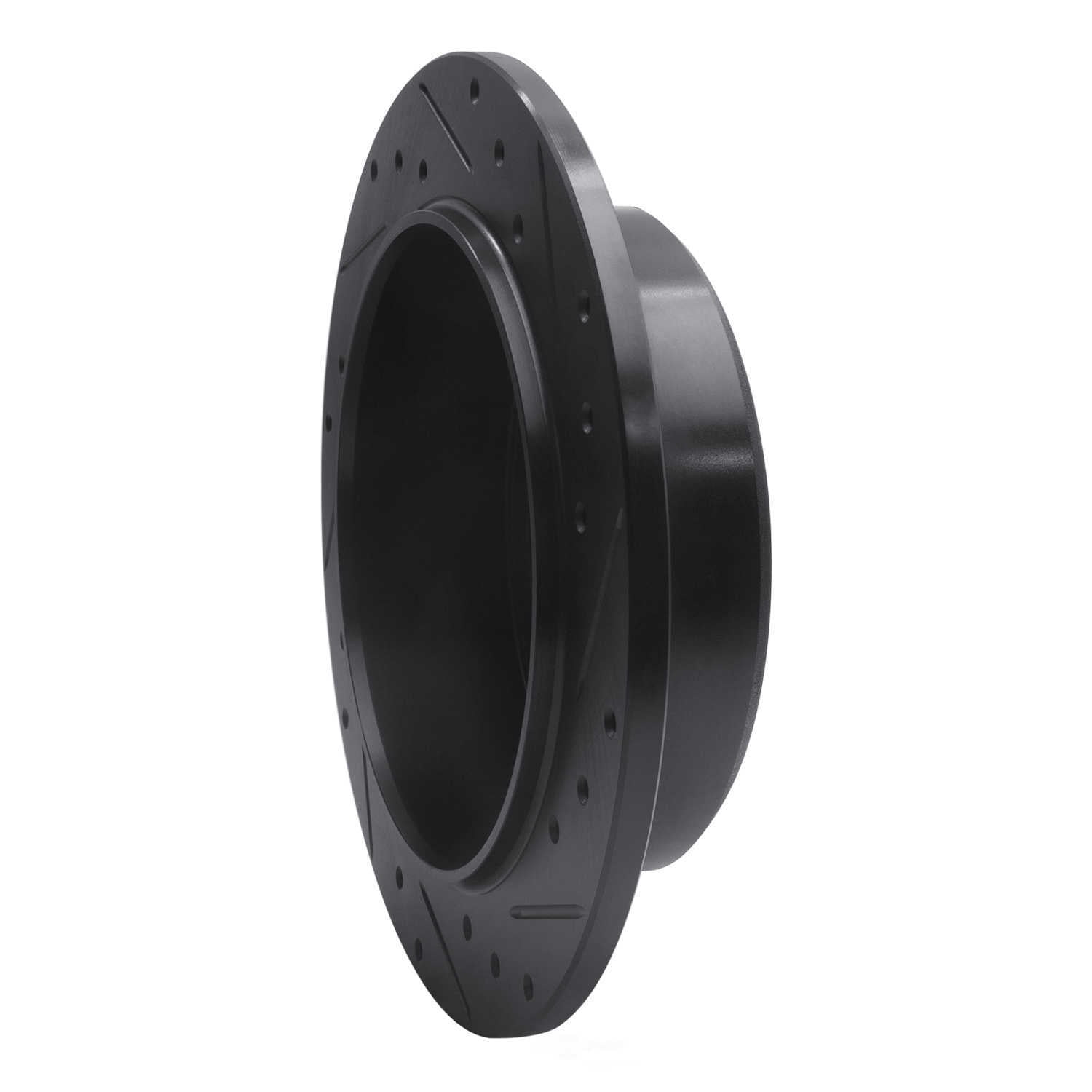 Dynamic Friction Company 633-42019L DFC Brake Rotor - Drilled And Slotted - Black