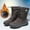 Brown, variant on Babysbule Snow Boots for Women Women's Winter Plus Size Velvet Warm Short Cotton Shoes Drawstring Boots