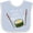 Blue and White, variant on Inktastic This is How I Roll Cute Sushi Boys or Girls Baby Bib