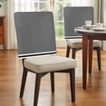 thumbnail image 4 of Farmhouse Black White Striped Chair Back Covers, Removable Chair Covers for Dining Chairs Set of 4, Washable Chairs Slipcovers Back Seat Protector for Wedding Party 19"x20", 4 of 9