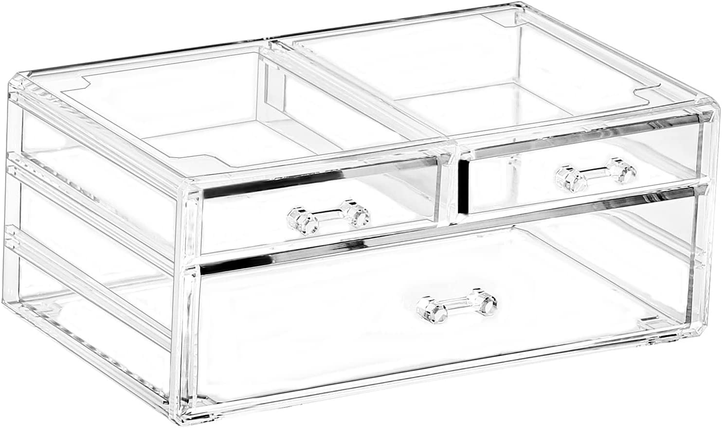 PIKADINGNIS Countertop Stackable Drawers Bathroom Organizer