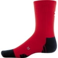 thumbnail image 2 of Under Armour Team Crew Socks (Red), 2 of 3
