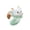Carry a basket, variant on LAIQIEN Cartoon Cow Figure Mini Miniatures Animal Garden Terrarium Resin Decorations