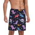 thumbnail image 2 of Fotbe Cartoon Dinosaur Pantalones Cortos de Pijama para Hombre, Ropa de Dormir, Pantalones de Pijama Cortos para Hombre-XX-Large, 2 of 6