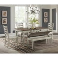 thumbnail image 2 of Picket House Furnishings Bloomfield Storage Dining Bench - Medium Brown, 2 of 12