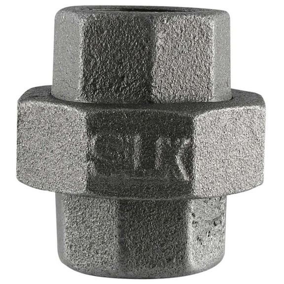 Southland 3/4 In. Ground Joint Malleable Black Iron Union 521-704BG