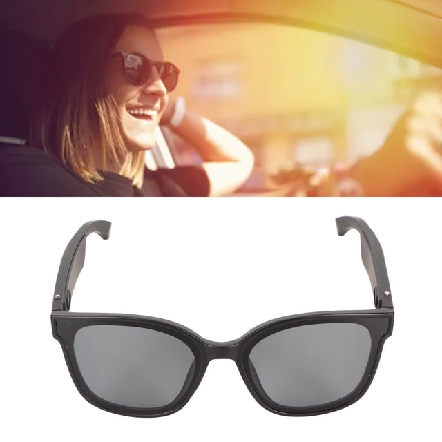 Gafas Inteligentes ANGGREK Gafas de Sol Inalámbricas con Llamadas Manos Libres para Todos los Dispositivos Inteligentes