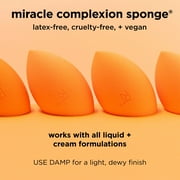 Real Techniques Sunrise To Sunset Miracle Complexion Sponge, Makeup Sponge For Foundation, 1 Count