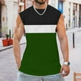 thumbnail image 2 of Sngxgn Men's Tank Tops Gym Workout Shirt Sleeveless Fitness Bodybuilding Tank Shirts(Green,XL), 2 of 4