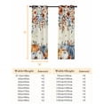 thumbnail image 6 of Fsddascl Fall Orange Blue Blackout Curtains for Bedroom/Living Room, Thermal Insulated Kitchen Curtains, Thanksgiving Floral Botanical Vintage Grommet Darkening Window Treatment Drapes 27.5"x39"x2, 6 of 6