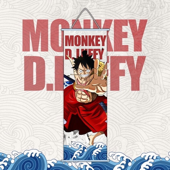 Anime One Piece Poster Gear 5 Luffy HD Print Canvas Painting Wall Art For Living Room Bedroom Office Decor 9.8x29.5inch, Unframed
