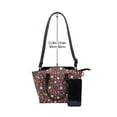 thumbnail image 4 of Lsque Winter Holiday Christmas Pattern Leather Rivet Shoulder Bag – Elegant Genuine Leather & Microfiber PU Crossbody with Detachable Adjustable Strap, 4 of 5