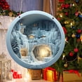 thumbnail image 4 of Décorations de Noël Rondes en Acrylique Rennes Panneau Suspendu Décorations Murales Festives, 4 of 7