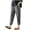 Black, variant on Jgppe Men's Ankle Length Pant Casual Stripe Elastic Waist Tapered Straight Leg Casual Pants Homewear
