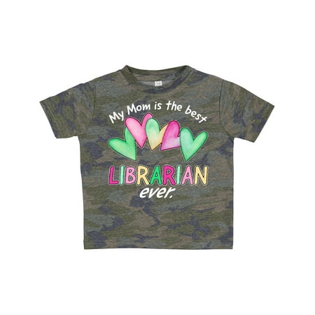

Inktastic My Mom is the Best Librarian Ever Gift Toddler Boy or Toddler Girl T-Shirt